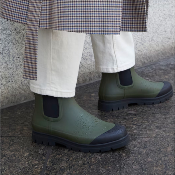 NWOT Everlane The Chelsea Rain Boot 6 Surplus Olive Green Chunky Lug 90s Y2K - Picture 8 of 8